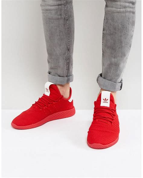 pharrell williams hu shoes red.